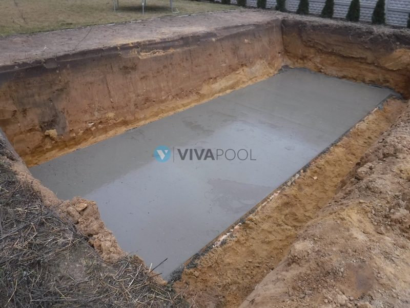 plyta betonowa pod basen poliestrowy, jak wykonac montaz basenu vivapoola z radomska