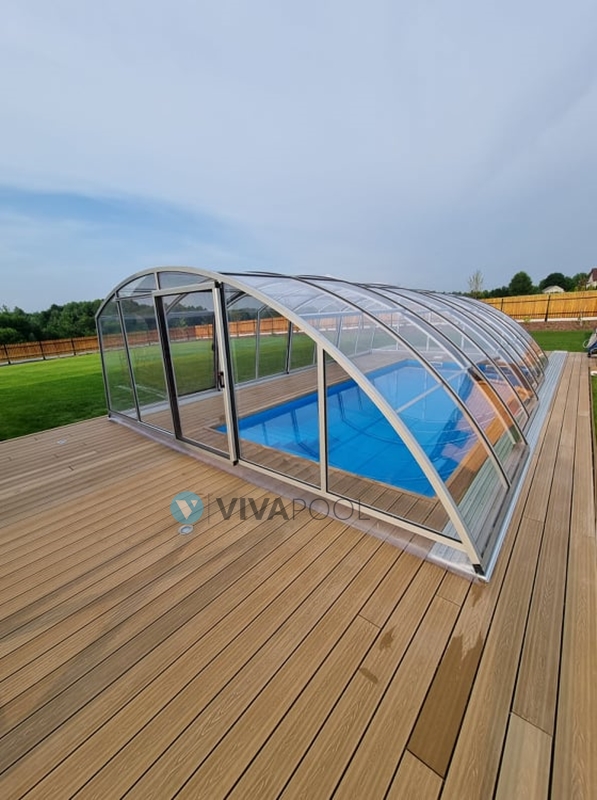 wysokie zadaszenie basenowe optima z vivapool montaz w krakowie gotowe dachy na baseny