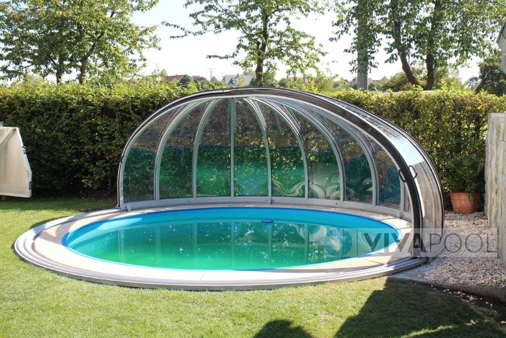 Zadaszenie na basen / jacuzzi KOPUŁA 4,0 x 2,6 okrągłe zadaszenie basenowe