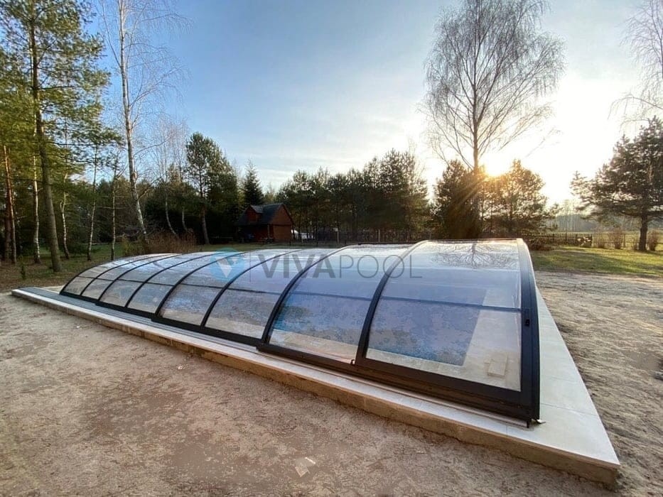 Zadaszenie basenowe SMART 10,83 x 6,00 x 1,10 poliwęglan lity