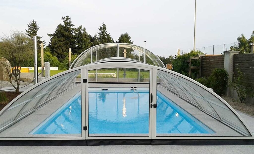 Zadaszenie basenowe DUO Klasik 11.00 x 3,40 x 2,20 poliwęglan lity