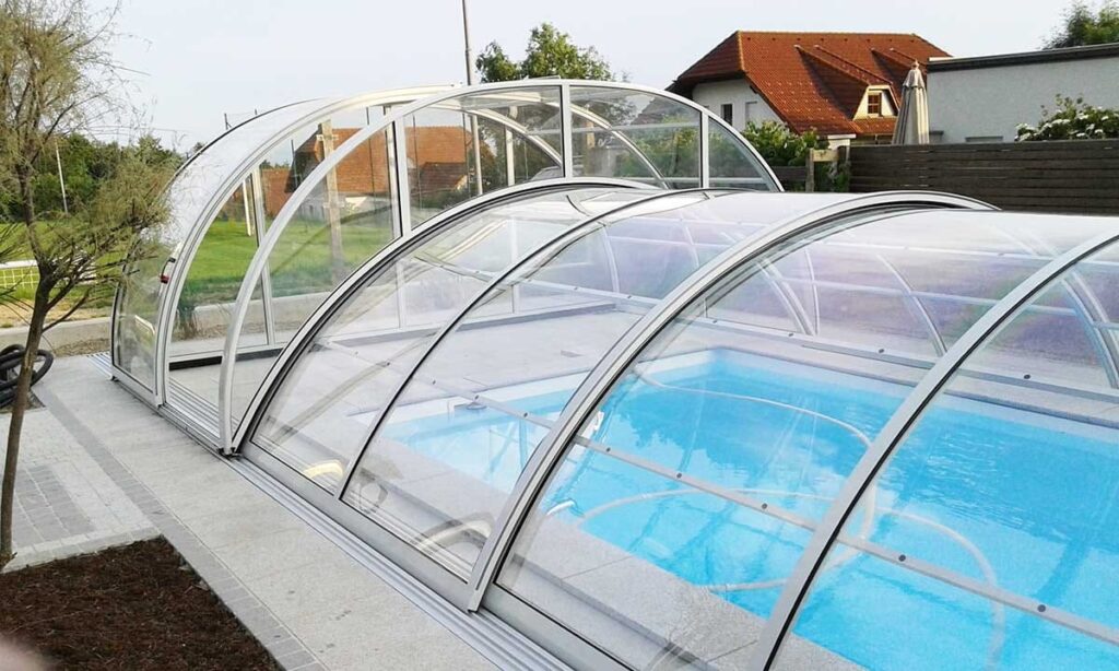 Zadaszenie basenowe DUO Klasik 11.00 x 3,40 x 2,20 poliwęglan lity
