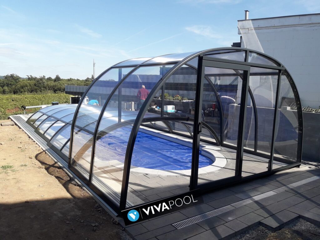 Zadaszenie na basen DUO Smart 12.83 x 5,25 x 2,50 poliwęglan lity