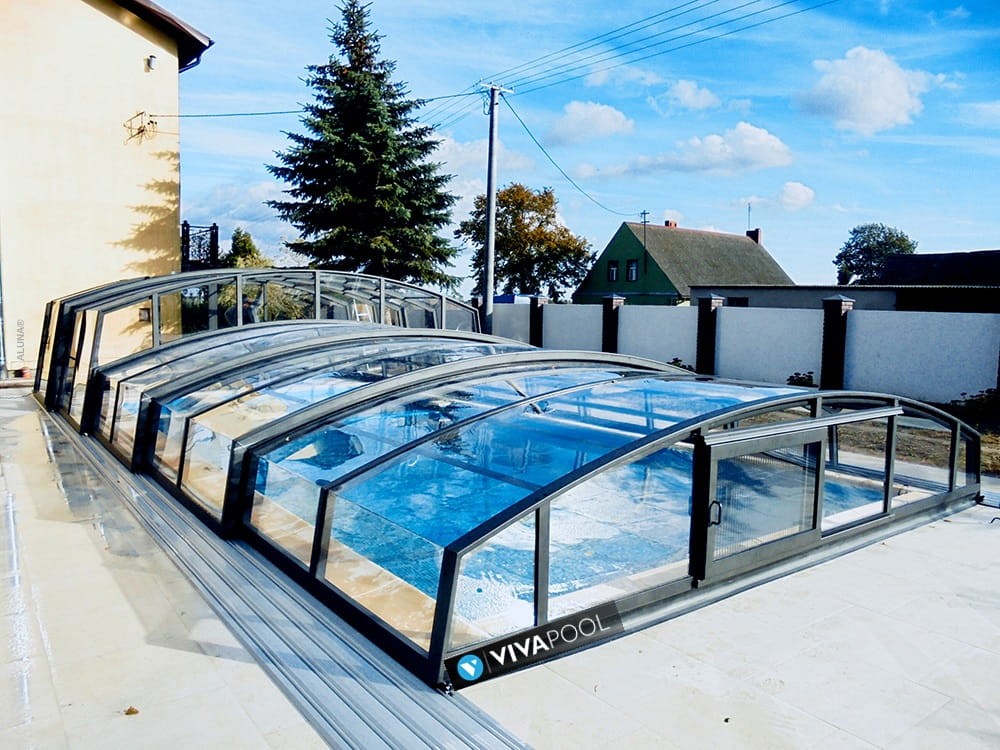 Zadaszenie basenowe DUO Casablanca 10,83 x 4,25 x 2,20 poliwęglan lity