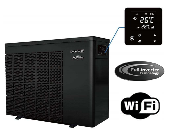 Pompa ciepła do basenu Fairland Inverter PLUS IPHCR45 17,5kW z wbudowanym WI-FI FULL inverter
