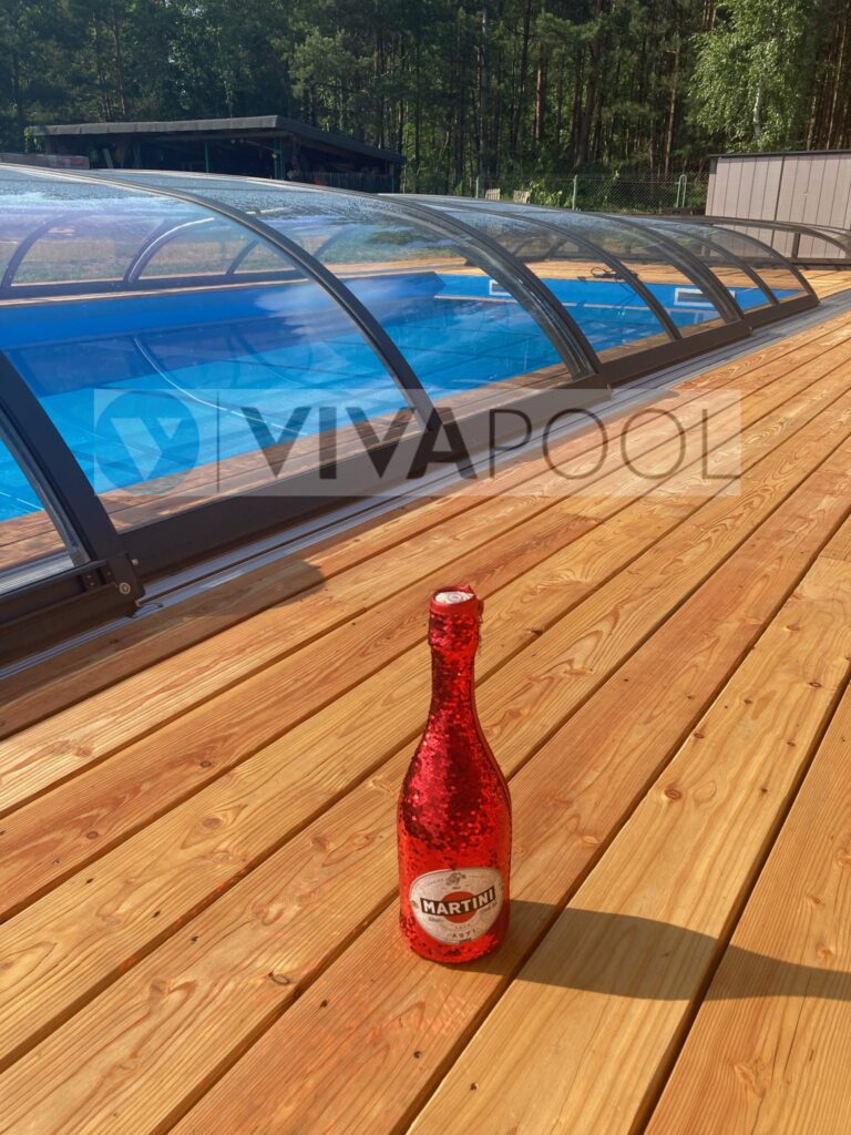 Dach basenowy ELEGANT 8,68 x 4,22 x 0,85 Zadaszenie eleganckie z poliwęglanu litego