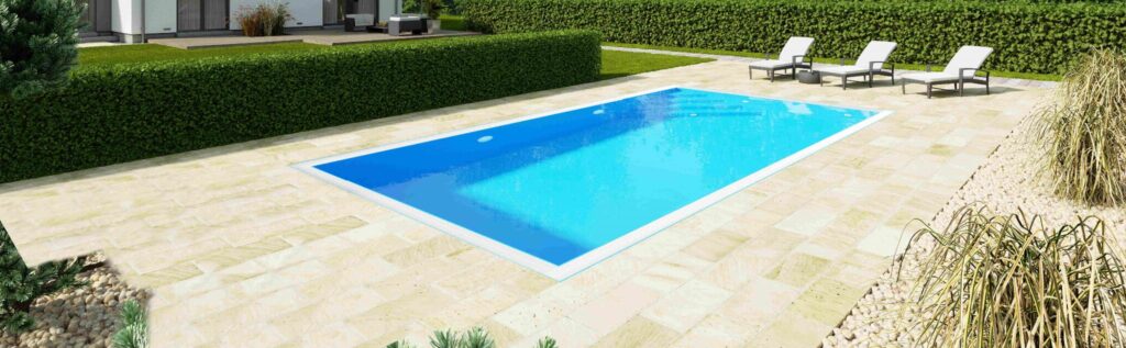 Basen przelewowy 8 x 3,3 x 1,5 m polipropylenowy basen ogrodowy
