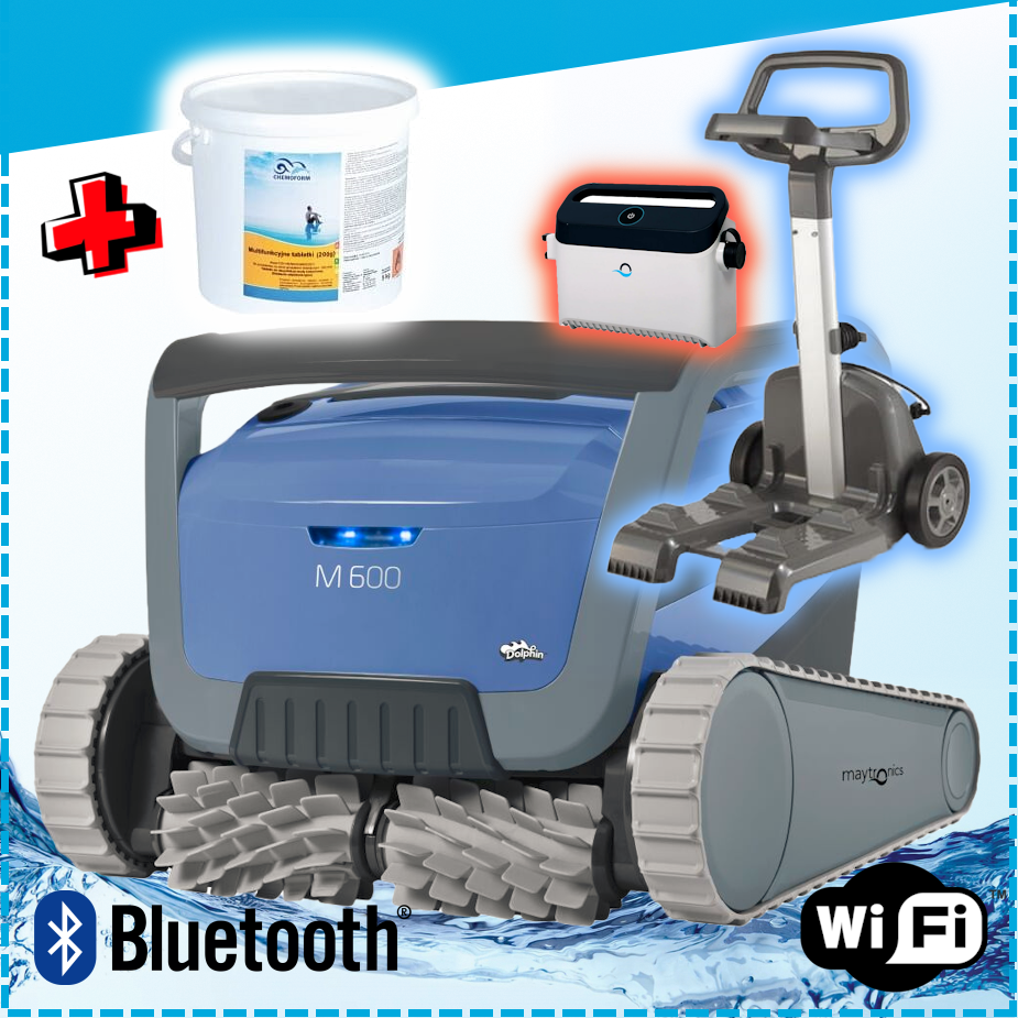 Odkurzacz basenowy Dolphin M600 Maytronics Robot automatyczny do basenu z WI-FI