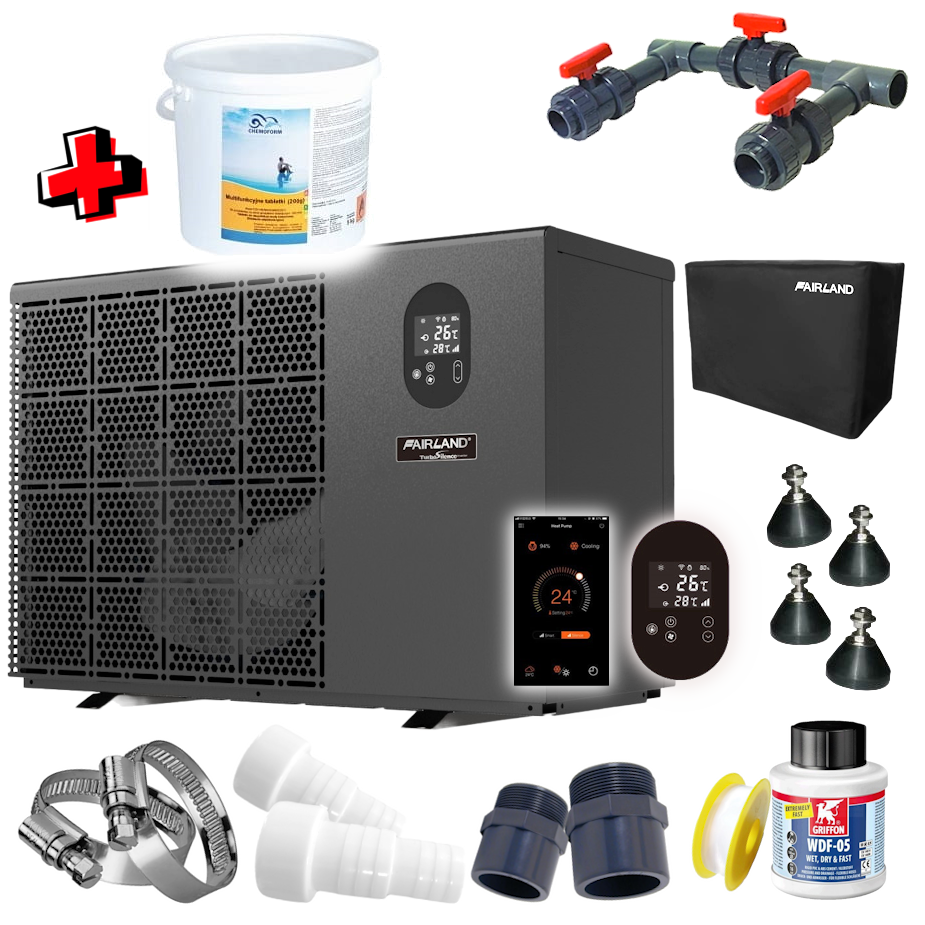 Pompa ciepła basenowa Fairland Inverter X TURBO Silence IXCR46 Inverterowa pompa do szybkiego podgrzewania wody w basenie