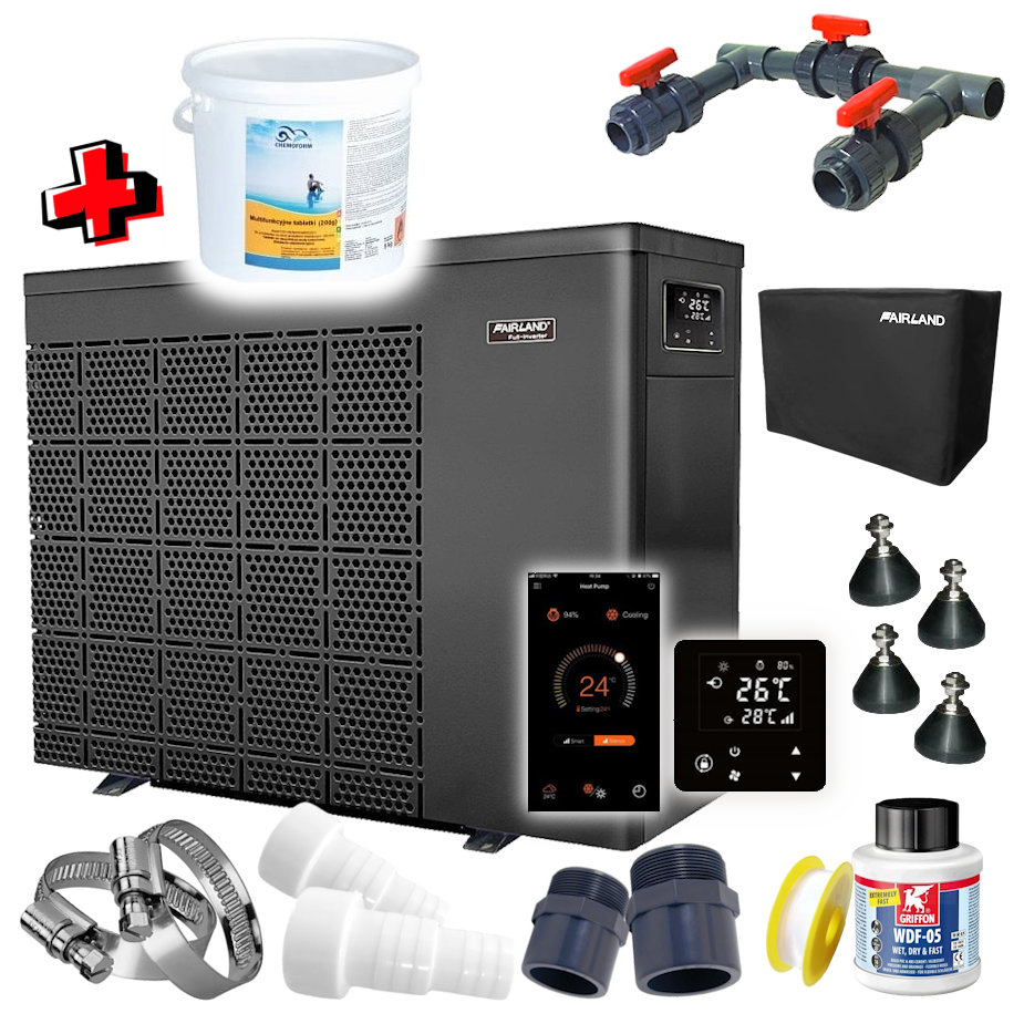 Pompa ciepła do basenu Fairland Inverter PLUS IPHCR15 6,5kW z pełnym inverterem oraz WI-FI