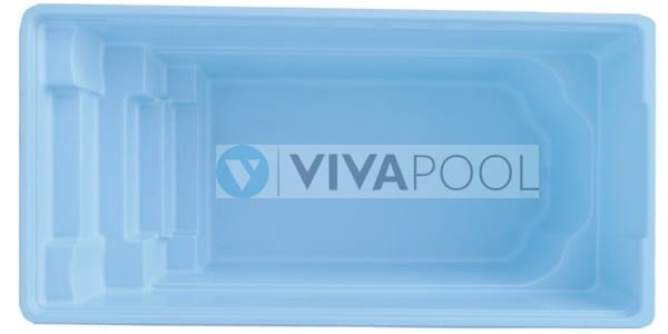Basen rodzinny PLUS RIVIERA 7,50 x 3,15 x 1,50 wkopywana niecka poliestrowa