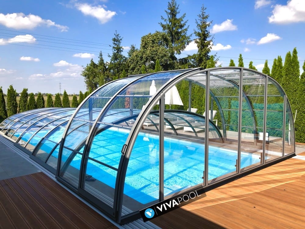 Zadaszenie na basen DUO Smart 8.69 x 4,25 x 2,25 poliwęglan lity