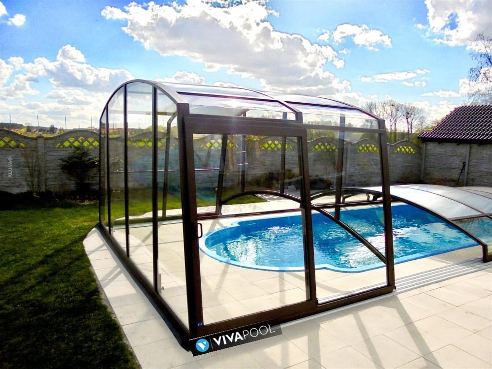 Zadaszenie basenowe DUO Casablanca 12,83 x 5,00 x 2,40 poliwęglan lity