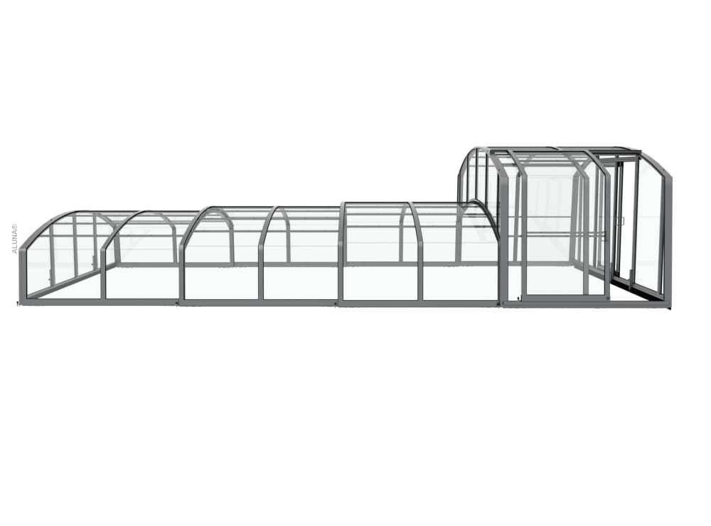 Zadaszenie basenowe DUO Casablanca 12,83 x 5,00 x 2,40 poliwęglan lity