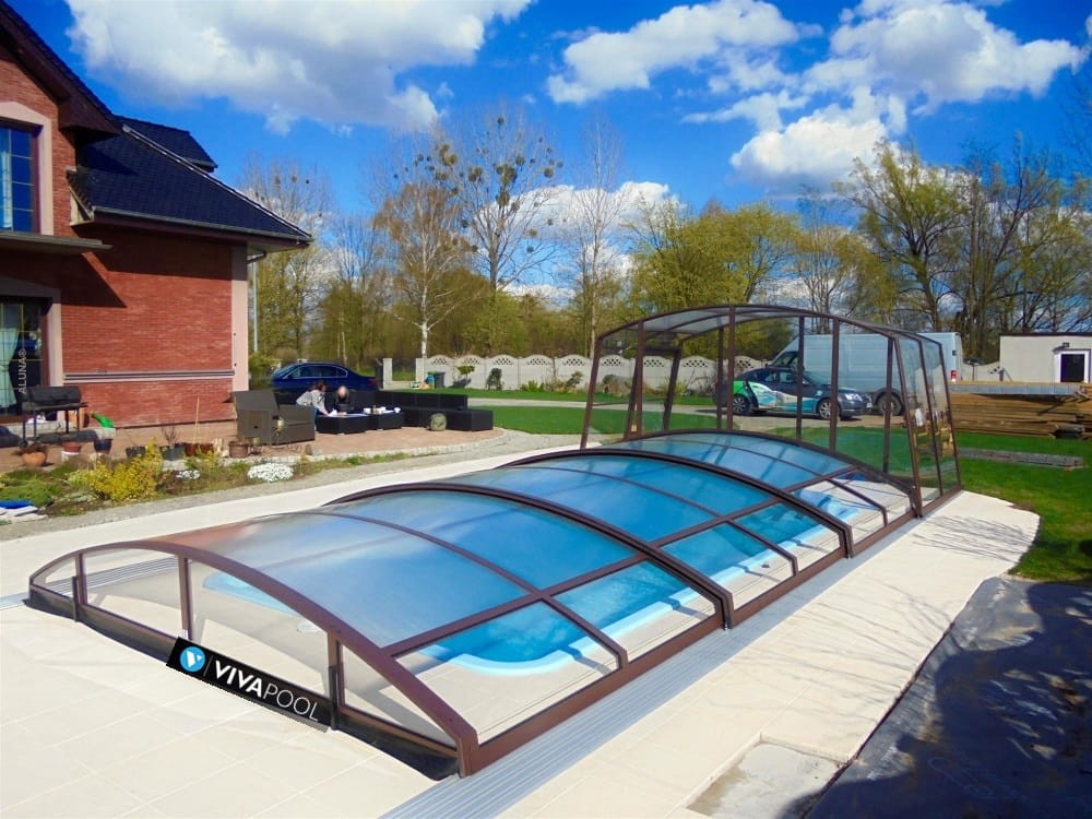 Zadaszenie basenowe DUO Casablanca 12,83 x 5,00 x 2,40 poliwęglan lity