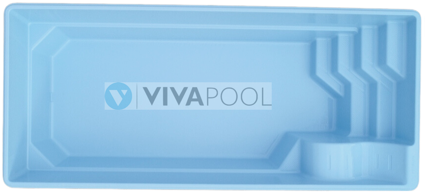 Basen ogrodowy PLUS TINOS SPA 8,00 x 3,50 x 1,50 PRYWATNY BASEN wkopywany