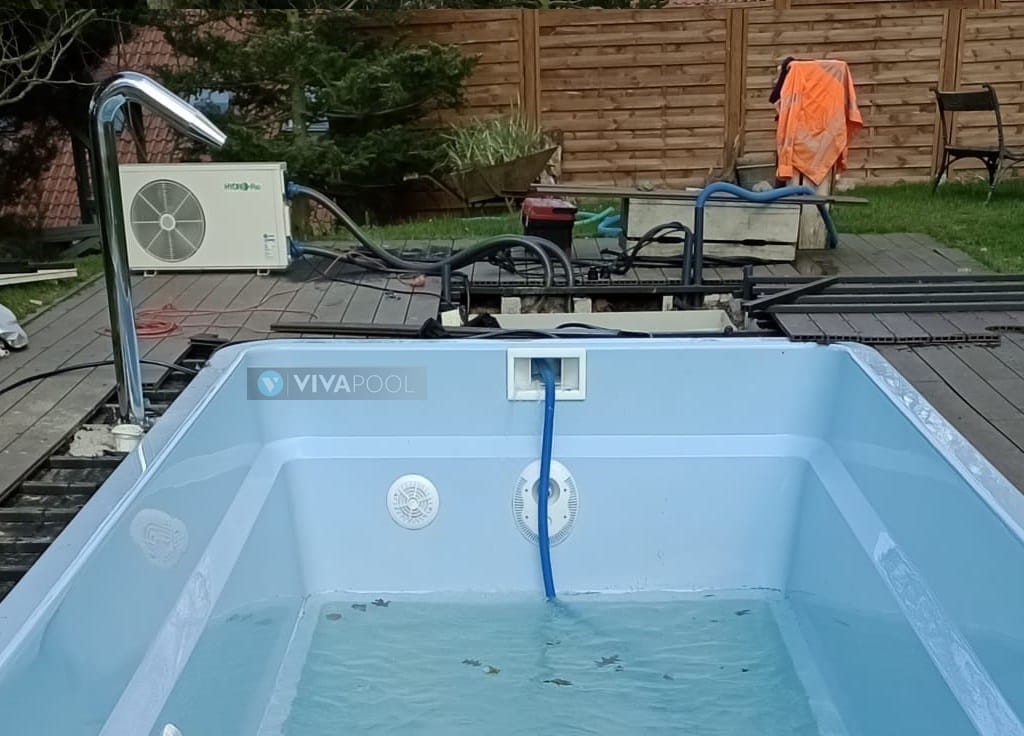 ZESTAW Wylewka wodna ze stali nierdzewnej AISI 316L ŻURAW + POMPA 1,5 Kw dysza skupiona kaskada