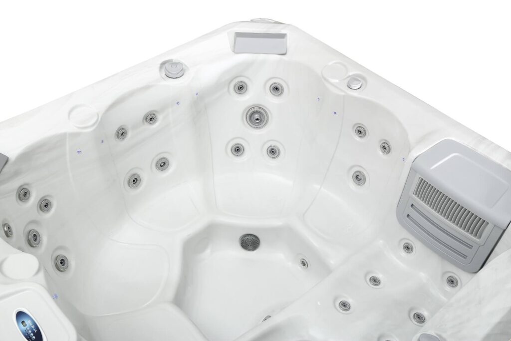Wanna z hydromasażem TEBAS LuxSpa KAMSIA – 6-osobowe jacuzzi ogrodowe