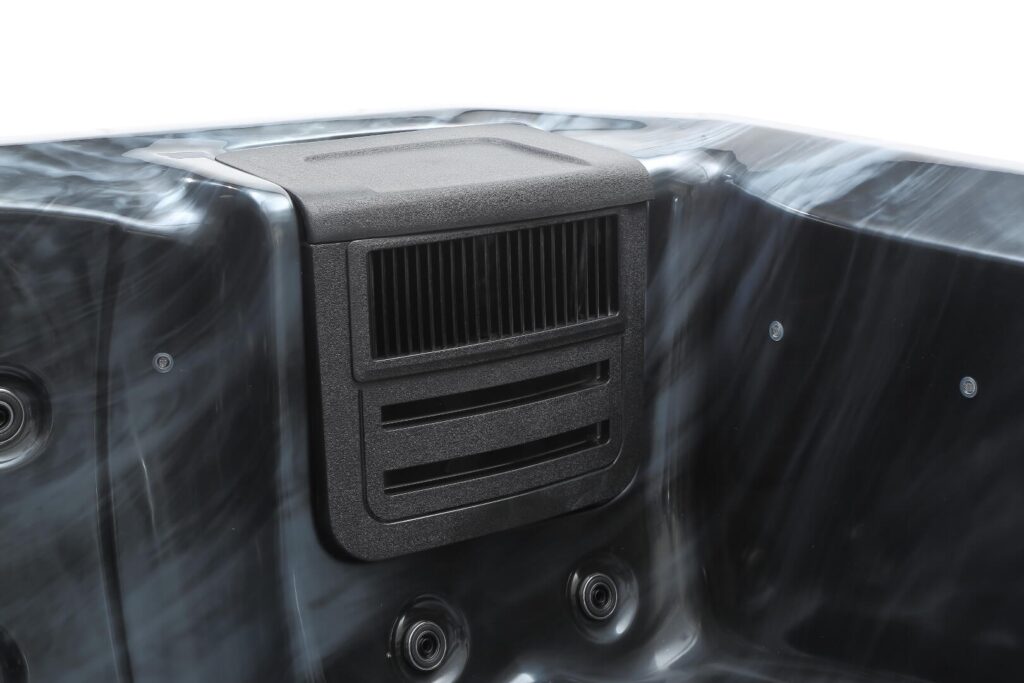 Nowoczesne jacuzzi ogrodowe TEBAS LuxSpa LIVSIA – 6-osobowa wanna spa z hydromasażem