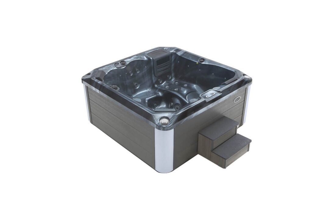 Nowoczesne jacuzzi ogrodowe TEBAS LuxSpa LIVSIA – 6-osobowa wanna spa z hydromasażem