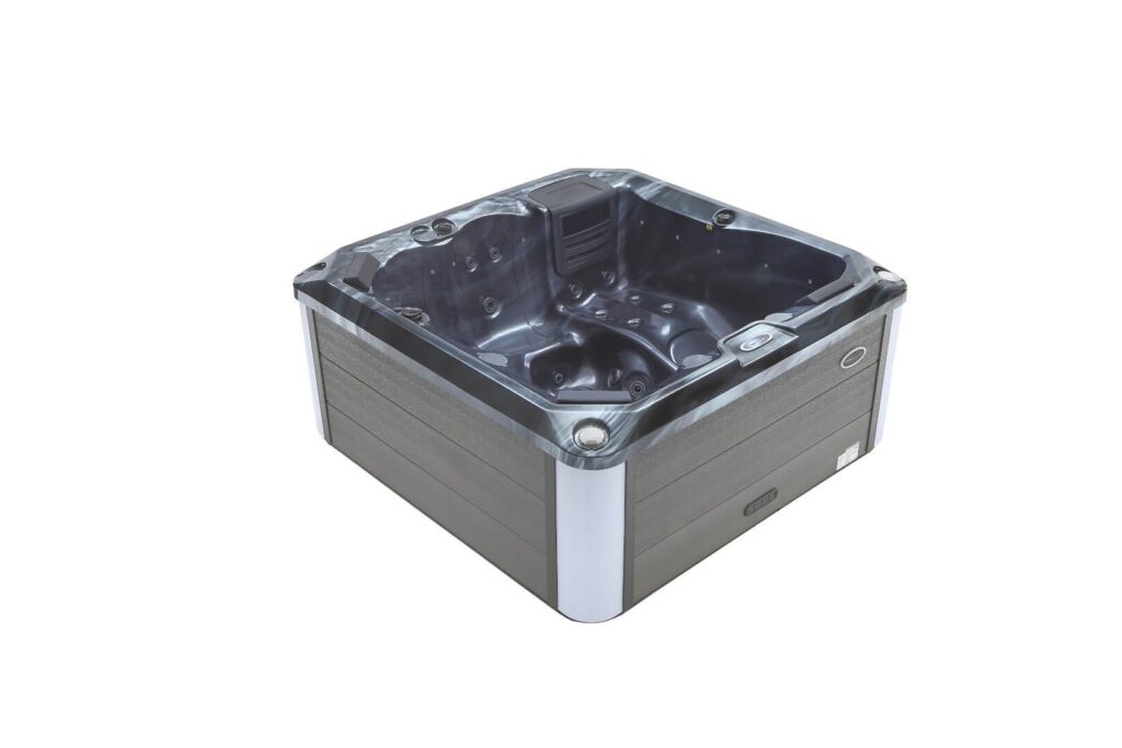 Nowoczesne jacuzzi ogrodowe TEBAS LuxSpa LIVSIA – 6-osobowa wanna spa z hydromasażem