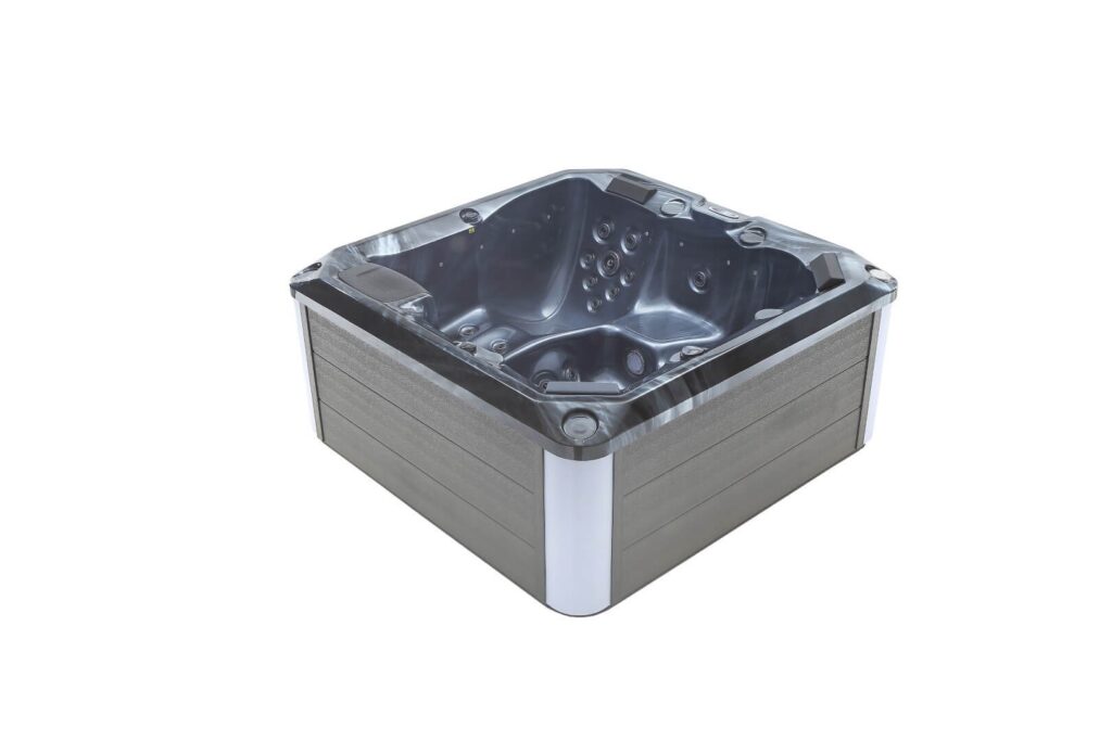 Nowoczesne jacuzzi ogrodowe TEBAS LuxSpa LIVSIA – 6-osobowa wanna spa z hydromasażem